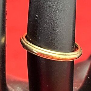 Vintage ArtCarved 14K Yellow Gold Wedding Band Ring Size 5
